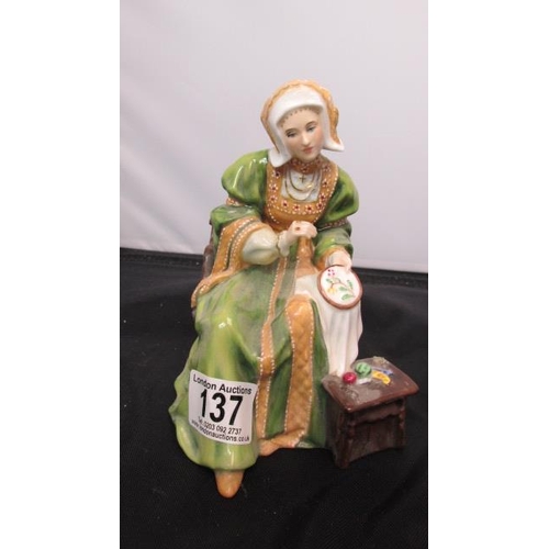 137 - Royal Doulton HN3356 Anne of Cleaves Ltd Edition Figurine