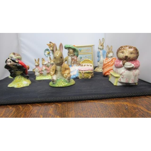 139 - Good Lot of Royal Albert Beatrix Potter Figurines, Some Boxed