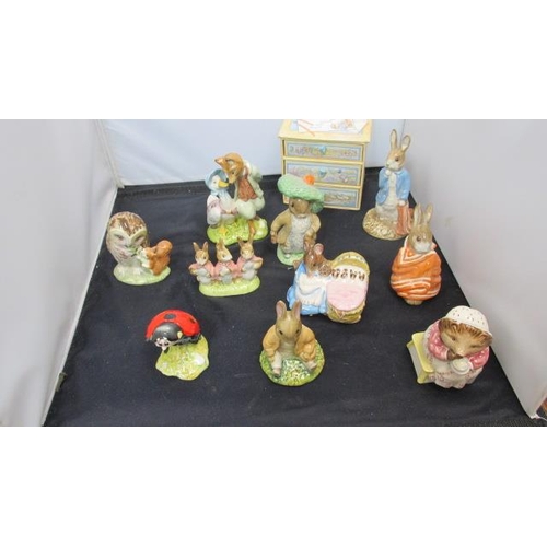 139 - Good Lot of Royal Albert Beatrix Potter Figurines, Some Boxed