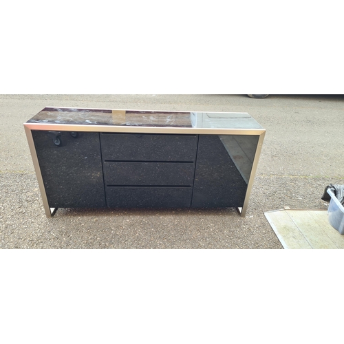 79 - Contemporary Gloss Black Sideboard