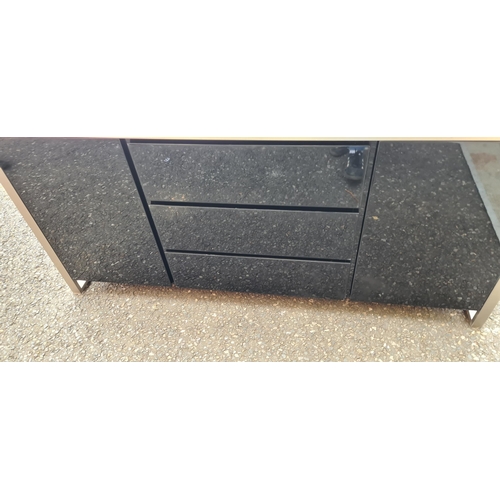 79 - Contemporary Gloss Black Sideboard