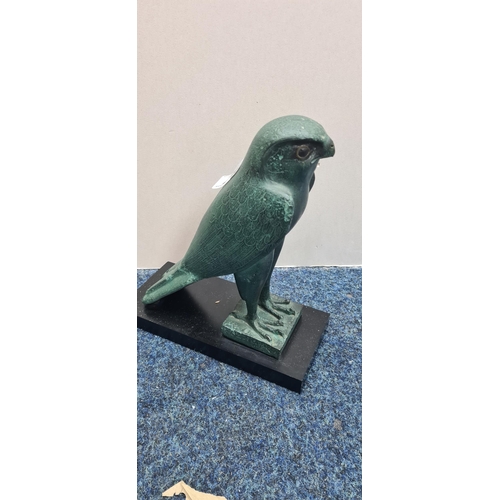 967 - An ancient Egyptian replica of a falcon. The original is made of bronze and was made sometime after ... 