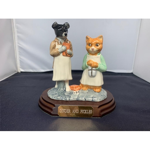 86 - Mint and Boxed Beswick Beatrix Potter - 'Ginger and Pickles' - Limited Edition