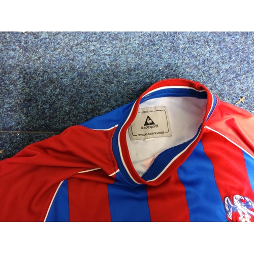 240 - Lot of Crystal Palace Football Programmes & a Crystal Palace Replica Shirt Medium