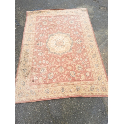 90 - Good Quality Laura Ashley Templeton Rug 144cm x 136cm Cotton/Wool Mix