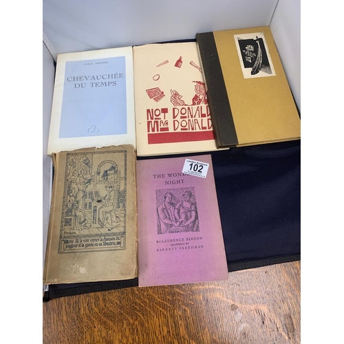 102 - Lot of Interesting Poetry Books with Drawings and Engravings