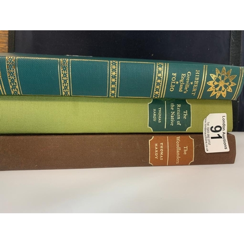 91 - 3 Folio Society Books incl. Thomas Hardy