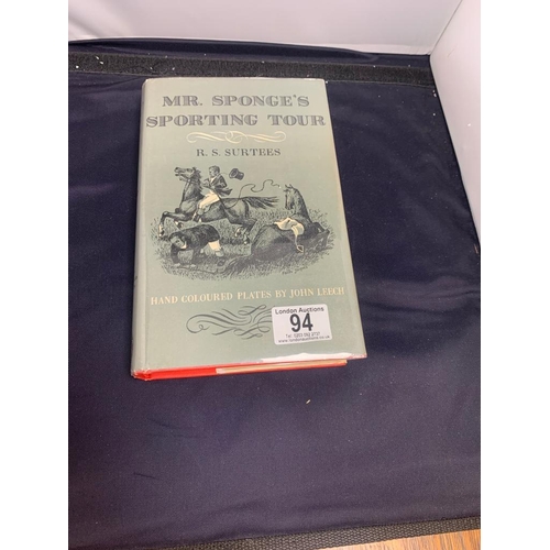 94 - Mr Sponges Sporting Tour Folio Society with hand colored plates