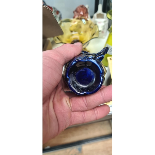 107 - Cobalt Blue Ironstone Cup & Saucer