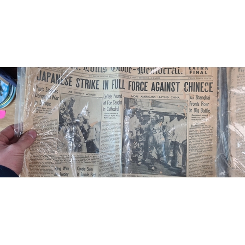 974 - 2 1930s Original American Newspapers