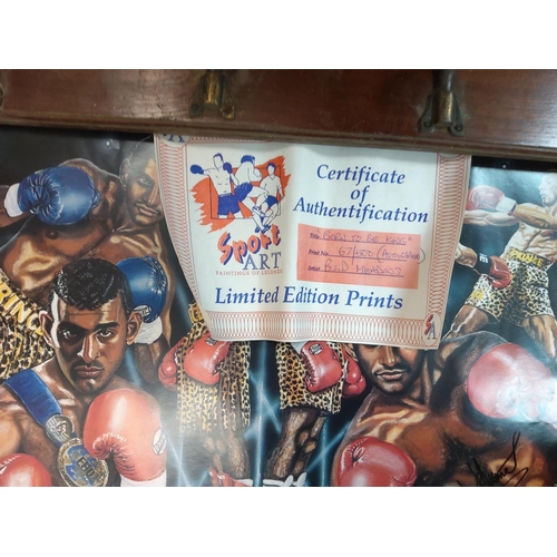 169 - Assorted Original Boxing Posters Including Signed Prince Naseem Poster, Mike Tyson, Hatton, Bruno et... 