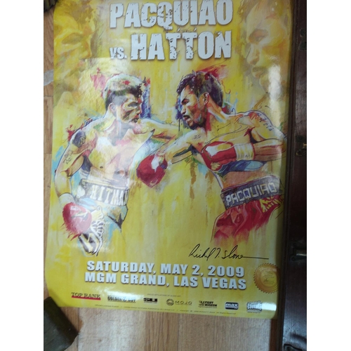 169 - Assorted Original Boxing Posters Including Signed Prince Naseem Poster, Mike Tyson, Hatton, Bruno et... 