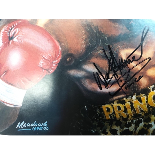 169 - Assorted Original Boxing Posters Including Signed Prince Naseem Poster, Mike Tyson, Hatton, Bruno et... 