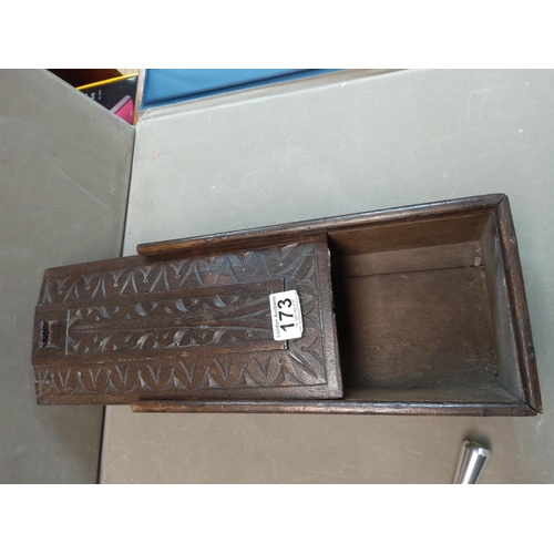 173 - Carved Wooden Box