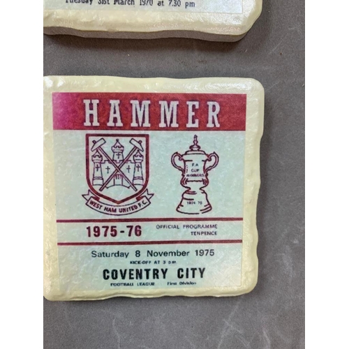 101 - Set of West Ham United FC Drinks Coasters