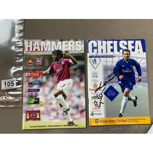 105 - Signed West Ham United Programme