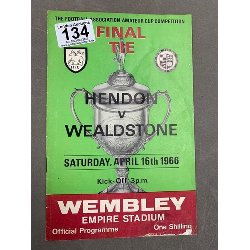 134 - FA Amateur Cup Final 1966 Programme