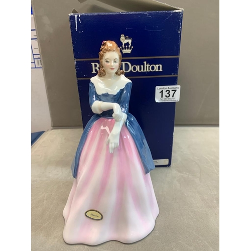 137 - Mint and Boxed Royal Doulton Maxine Figurine