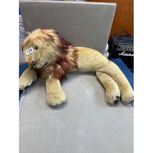 138 - Large Vintage Lion Soft Toy