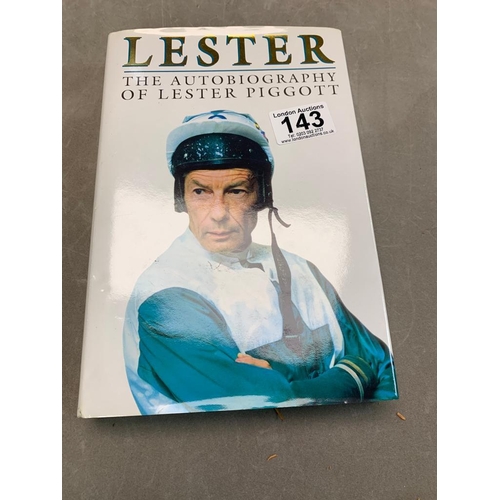 143 - Signed Autobiography  Lester Piggott