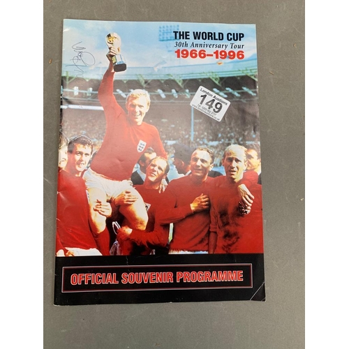 149 - 1966 World Cup Anniversary Tour Programme Signed by Jimmy Greaves