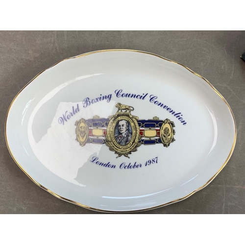 159 - Boxed Wedgwood Boxing Council Dish