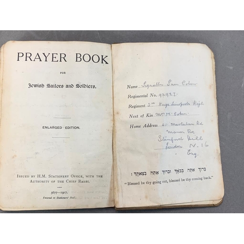 161 - First World War-Prayer Book for Jewish Sailors and Soldiers