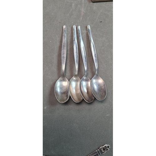 169b - Good Lot of Silver Cutlery Sterling, Continental & some plate. Including Hans Hansen & Erik Herlow. ... 