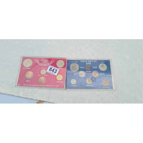 843 - 2 British Coin Sets