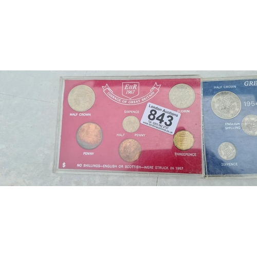 843 - 2 British Coin Sets