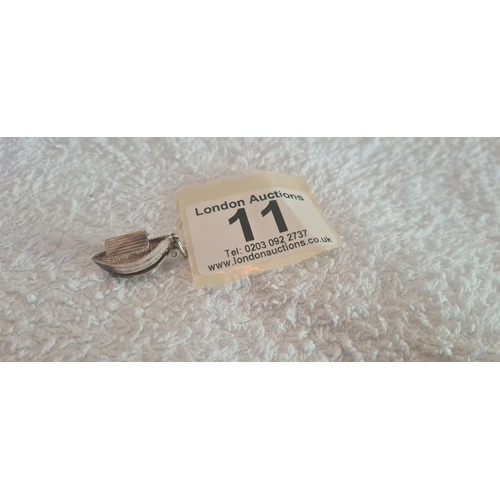 11 - Hallmarked Silver Noah's Ark Charm