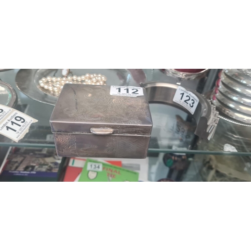 112 - .950 Silver Box Weight-182.8g