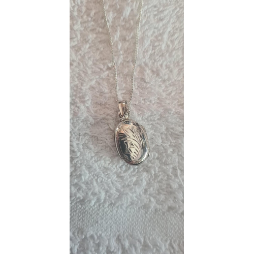 29 - Hallmarked Silver Necklace and Locket