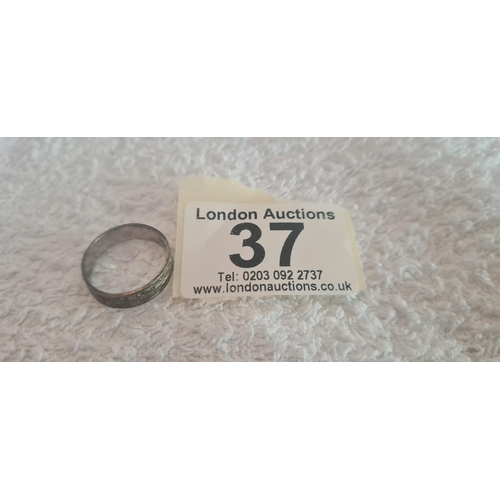 37 - Hallmarked Silver Ring