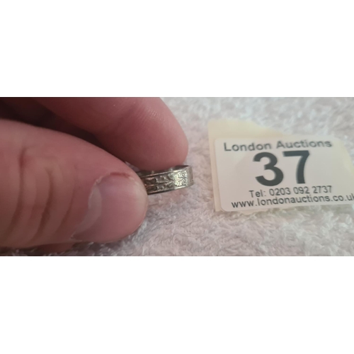 37 - Hallmarked Silver Ring