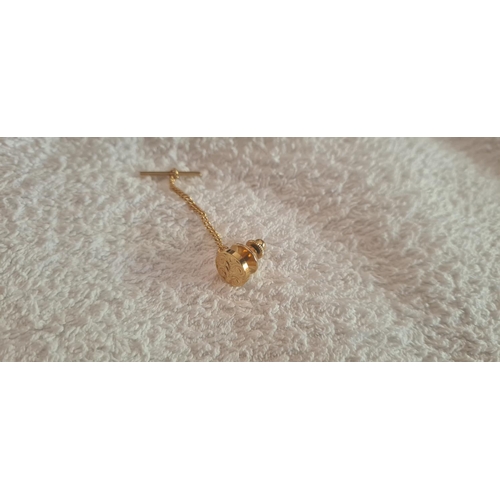 4 - New and Boxed Gold Tone Tie Tack