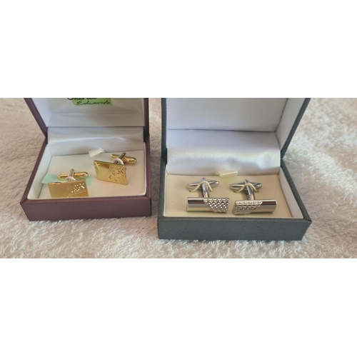 42 - 2 Sets of New and Boxed Gents Cufflinks