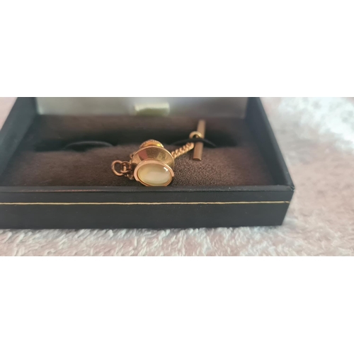 48 - New and Boxed Gents Gold Tone Tie Tack