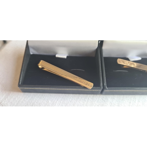 57 - 2 New and Boxed Vintage Tie Clips