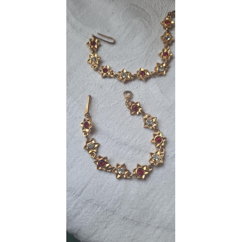 75 - Gold Tone Necklace and Bracelet Set etc