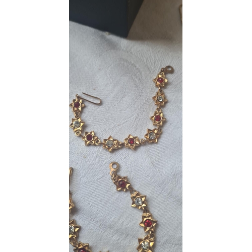 75 - Gold Tone Necklace and Bracelet Set etc