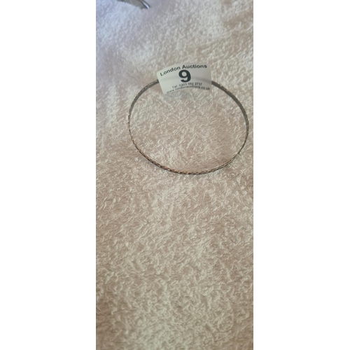 9 - Hallmarked Silver Bangle