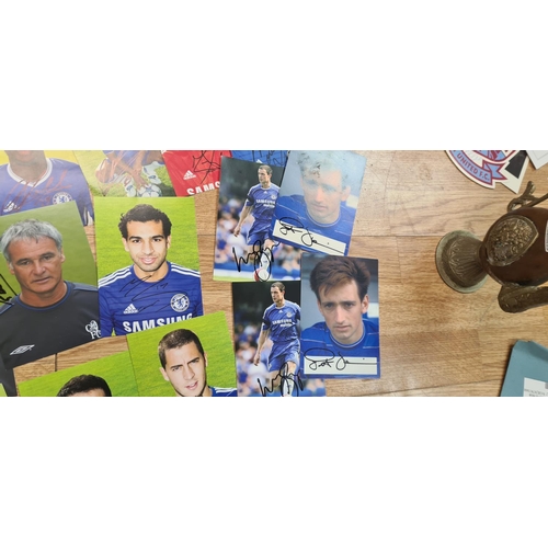 177 - Good Lot of Assorted Signed Chelsea Memorabilia etc incl. Jose Mourinho , Ken Bates, Lord Attenborou... 