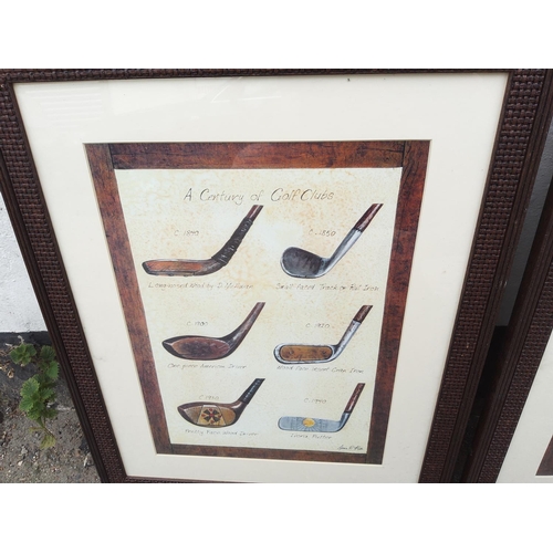 83 - Pair of Framed Golf Related Prints-Arnie R Fisk