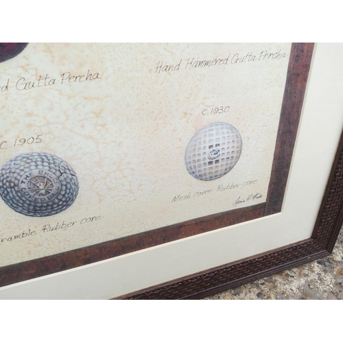 83 - Pair of Framed Golf Related Prints-Arnie R Fisk