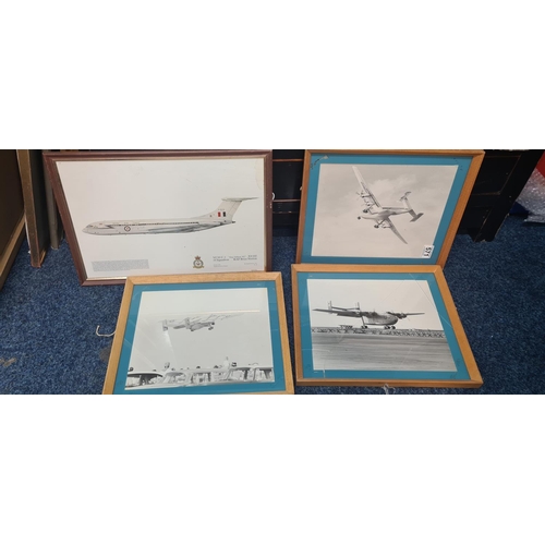 484 - Lot of Framed Aeroplane Prints