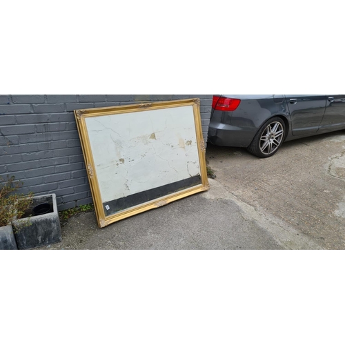 485 - Good Quality Large Bevelled Mirror 130cm x 104cm