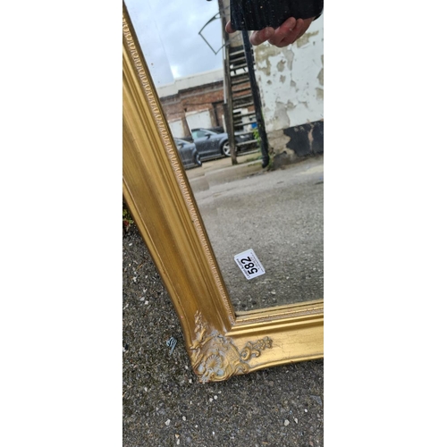 485 - Good Quality Large Bevelled Mirror 130cm x 104cm