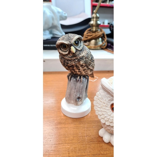 100 - 2 Owl Figurines