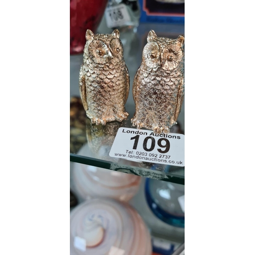 109 - Novelty Owl Salt/Pepper Shakers